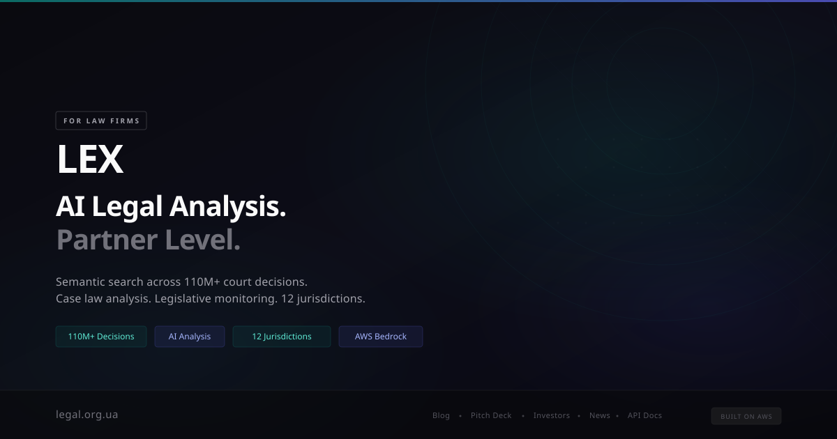 LEX — AI Legal Platform for Law Firms
